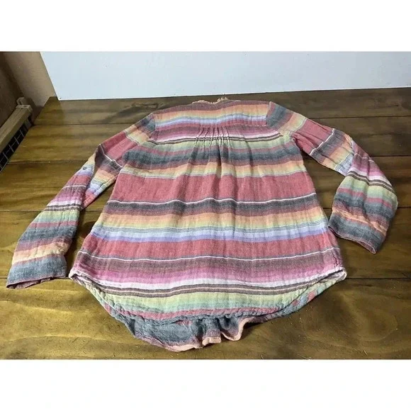 Tasha Polizzi Southwestern Ruffled Pearl Snap Western Shirt Size Small - Picture 8 of 9